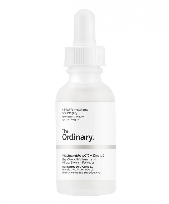 Сыворотка для ухода за жирной, склонной к высыпаниям кожей,THE ORDINARY NIACINAMIDE 10% + ZINC 1%, 30 ml