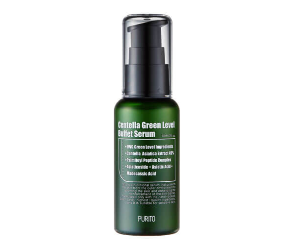 Сыворотка для восстановления кожи, Centella green level Buffet Serum, Purito