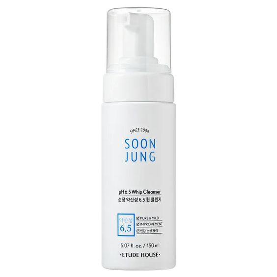 Слабокислотная очищающая пенка, Soon Jung 5.5., Etude house, 150 ml